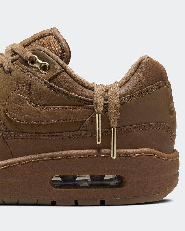 Nike air max 1 brown leather best sale